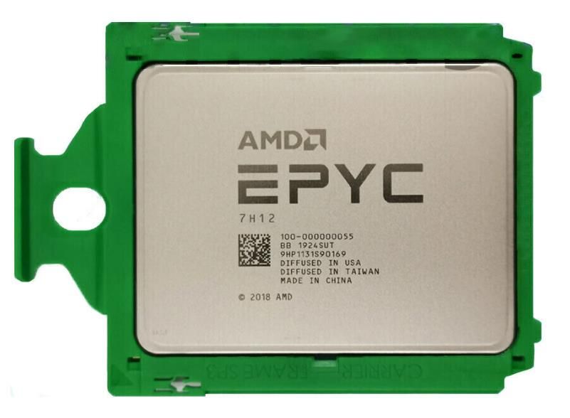 AMD EPYC 7H12 64C 128T 2.6GHz to 3.3GHz Socket SP3 Rome 7NM 256MB 280W Sep 2019