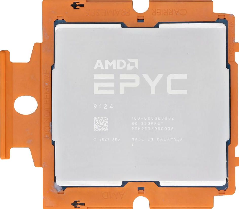 AMD EPYC 9124 16C 32T 3GHz to 3.7GHz Socket SP5 Genoa 5NM 64MB 200W Nov 2022