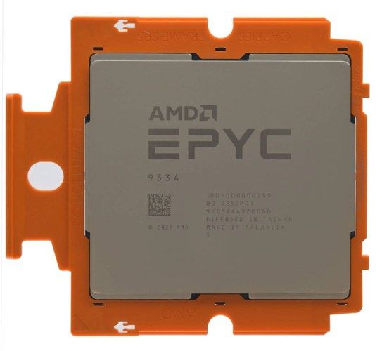 AMD EPYC 9534 64C 128T 2.45GHz to 3.7GHz Socket SP5 Genoa 5NM 256MB 280W Nov 2022
