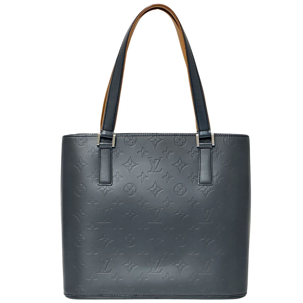 ルイ・ヴィトン LOUIS VUITTON バッグ モノグラムマット レディース ブランド トートバッグ ストックトン ブルー M55115 手さげ おしゃれ ロゴ 通勤 ビジネス 上品 【中古】