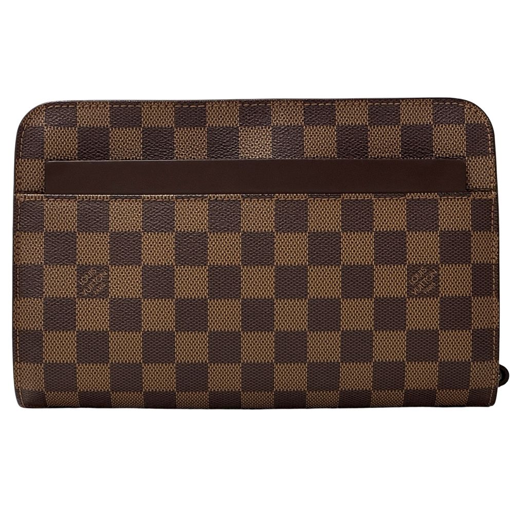 ルイ・ヴィトン LOUIS VUITTON バッグ ダミエ メンズ ブランド クラッチバッグ セカンドバッグ サンルイ エベヌ ブラウン N51993 おしゃれ 【中古】