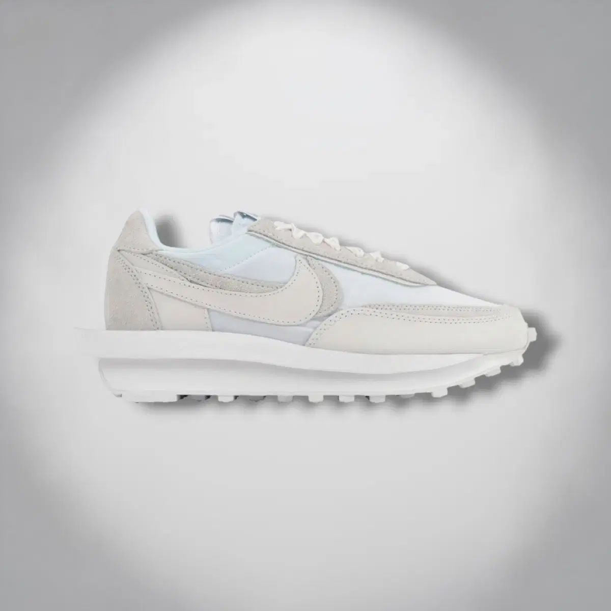 260/ NIKE x SACAI ワッフル LD 白 ナイロン スニーカー