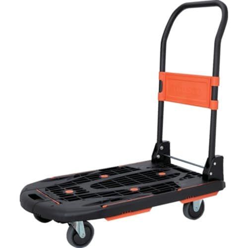 ☆新品☆トラスコ中山(TRUSCO) 新型カルティオ 樹脂製運搬車 樹脂 台車 折り畳み黒 780×490mm 自重6.8kg 軽量 MPK-780-BK cc952b7e