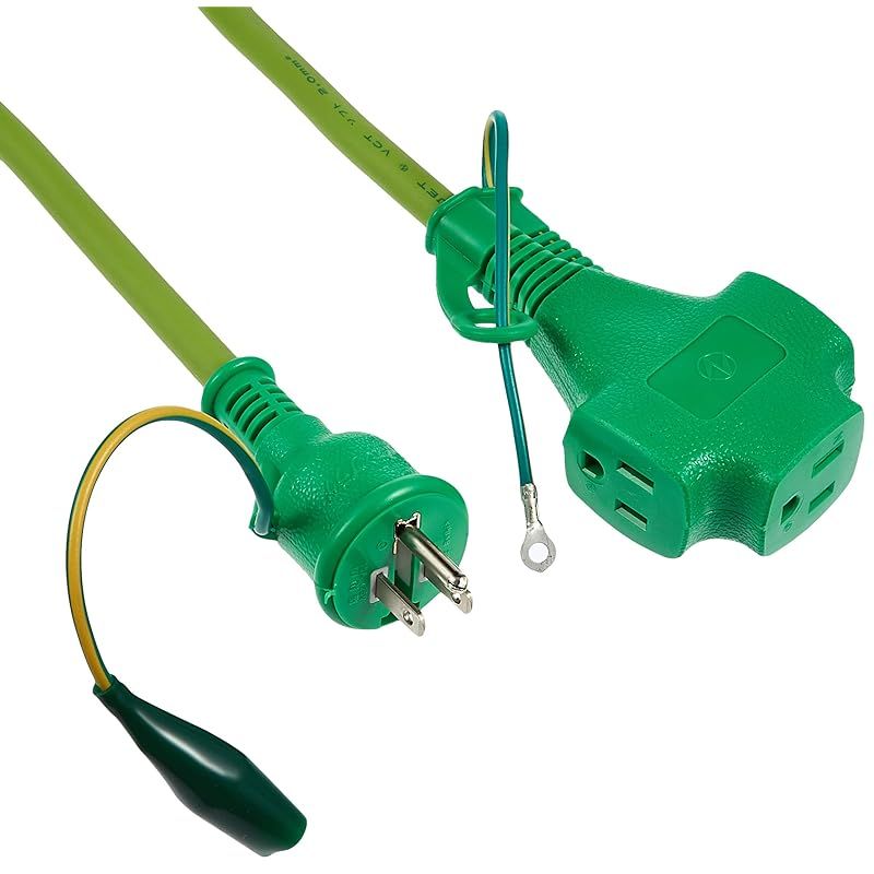【新品】 TRUSCO(トラスコ) トリプルポッキン延長コード 10m 極太ソフト電線 緑 TTP-10E-GN 7,757円