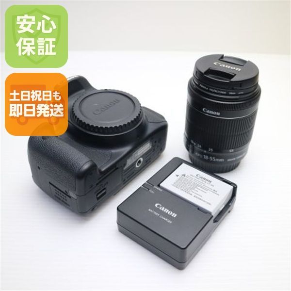 超美品 EOS Kiss X7i EF-S18-55 IS STM レンズキット ブラック 即日発送 一眼レフ Canon 本体 土日祝発送OK 03000