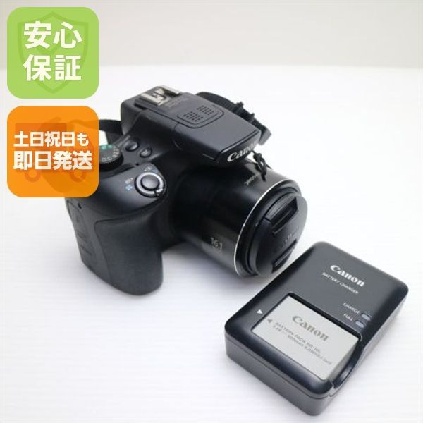 超美品 PowerShot SX60 HS ブラック 即日発送 デジカメ Canon 本体 土日祝発送OK 03000