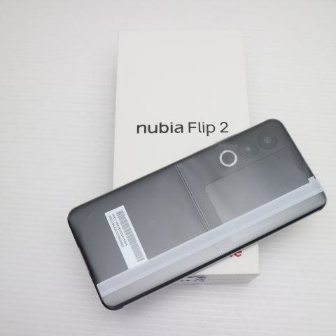 新品未使用 SIMフリー nubia Flip 2 A404ZT ブラック スマホ ZTE 即日