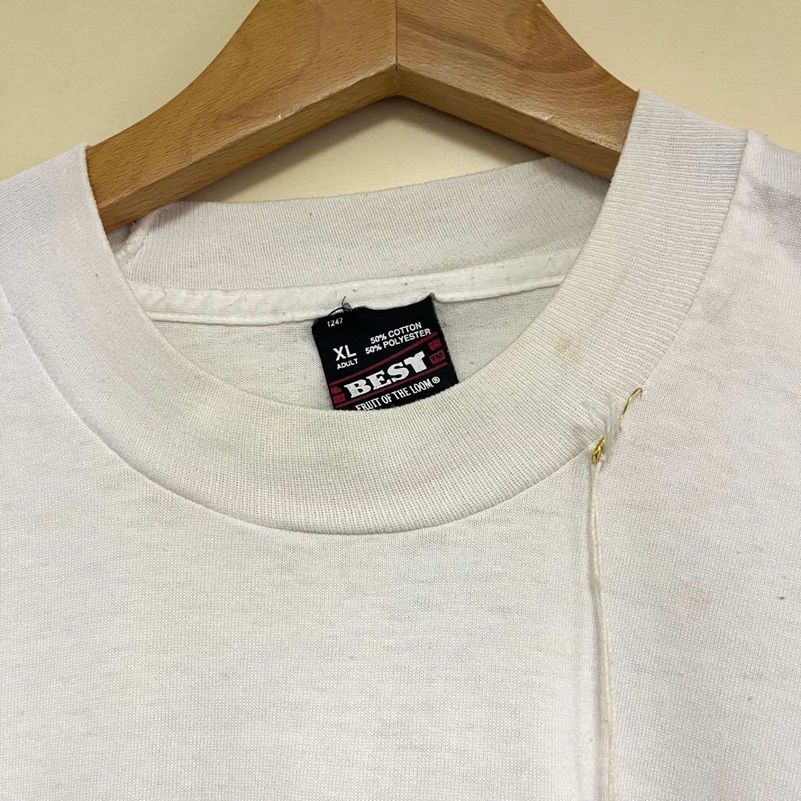 90s マジックラビット プリント 半袖Tシャツ USA製 シングルステッチ vintage ヴィンテージ ビンテージ アメリカ古着 USED メンズXLサイズ