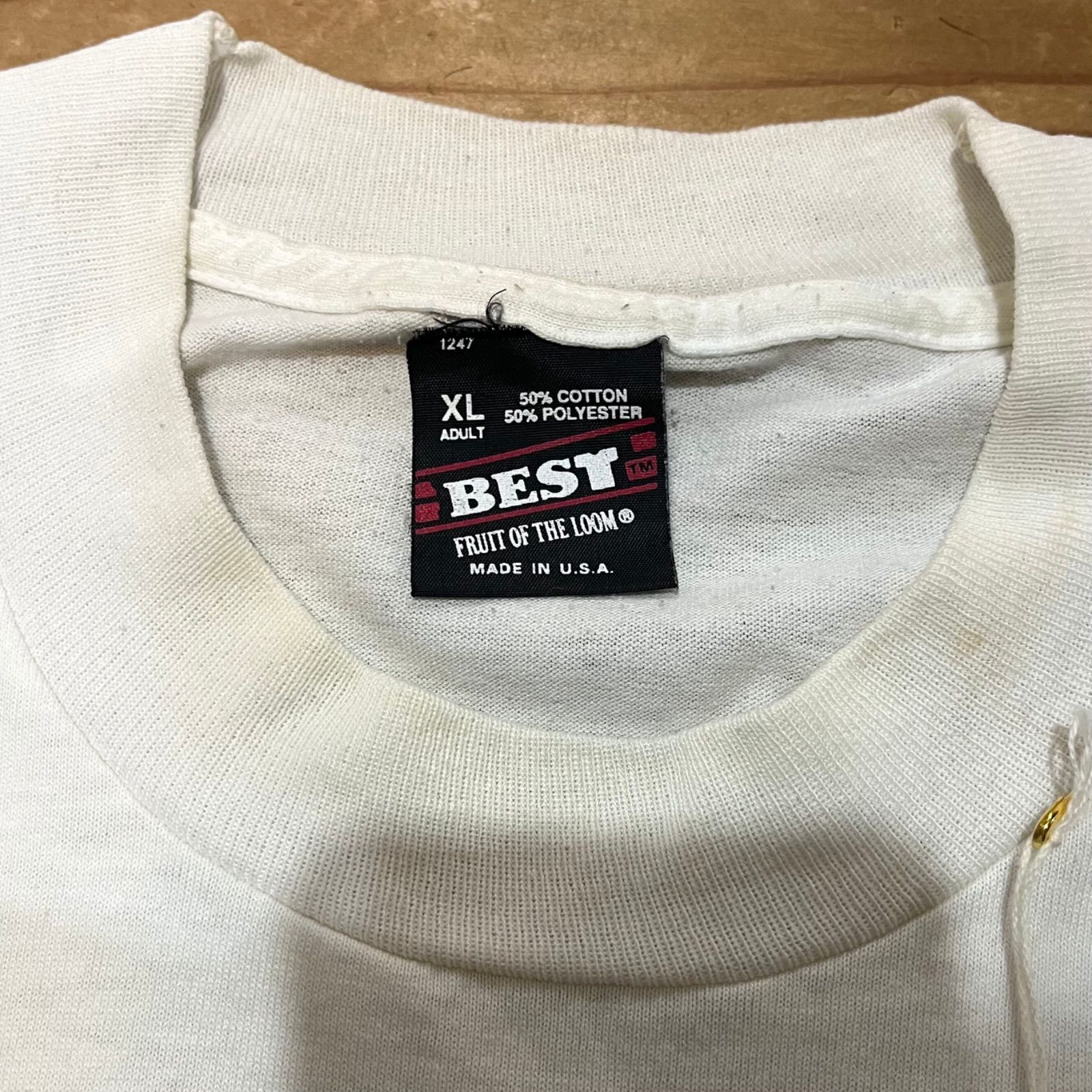 90s マジックラビット プリント 半袖Tシャツ USA製 シングルステッチ vintage ヴィンテージ ビンテージ アメリカ古着 USED メンズXLサイズ