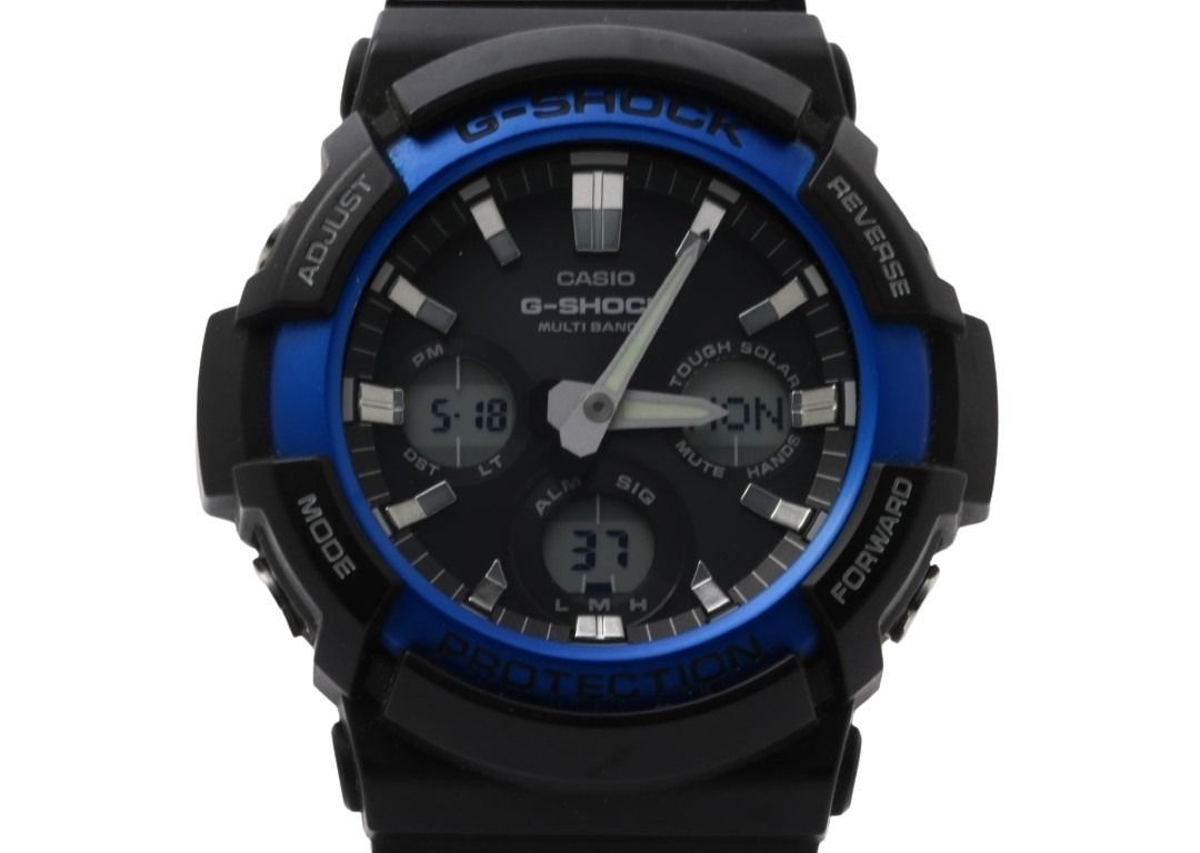 CASIO カシオ 腕時計 G-SHOCK ANALOG-DIGITAL GAW-100 SERIES GAW-100B-1A2JF ブラック系 樹脂／アルミ メンズ アナデジ 美品