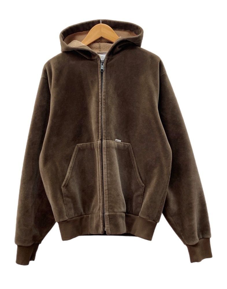 ウエサコスポーツ☆ベロアパーカー フルジップパーカー ベロア パーカー セール VELOUR ZIP PRAKA CURSIVE
