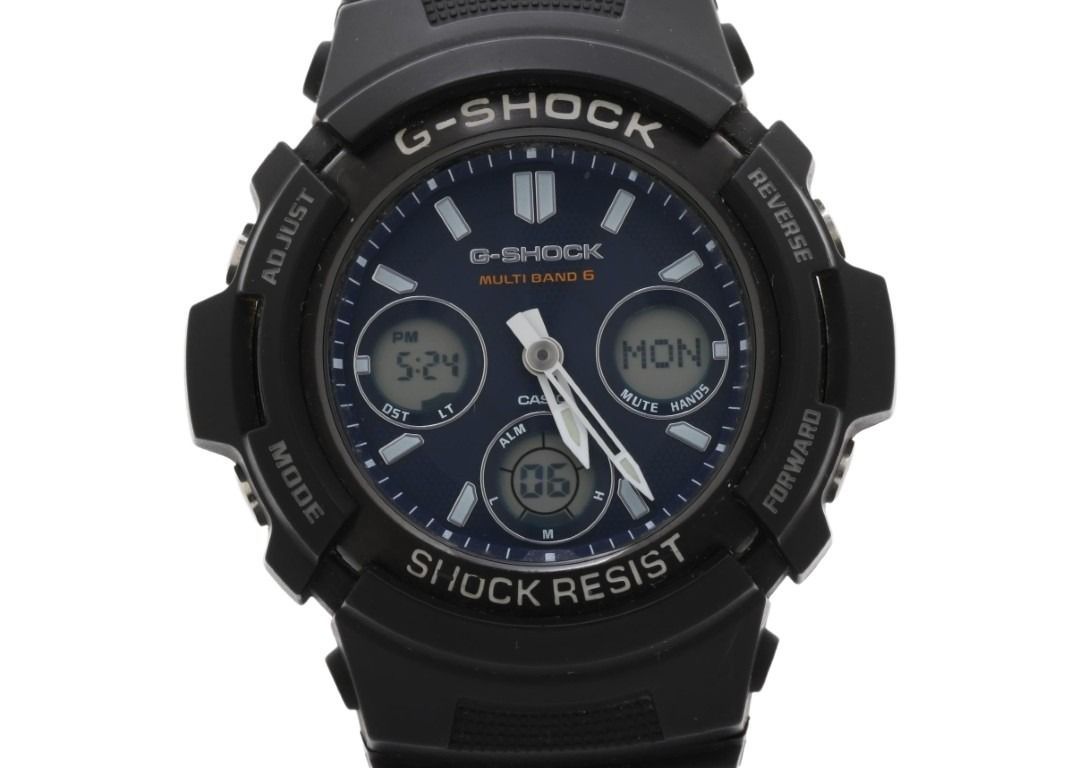 CASIO カシオ 腕時計 G-SHOCK ANALOG-DIGITAL AWG-100 M100 SERIES AWG-M100SBC-1AJF ブラック系 樹脂／ステンレススチール メンズ アナデジ 美品