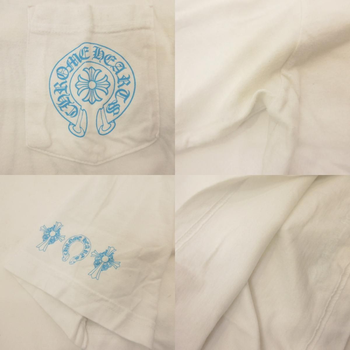 【姫路東店】 中古 CHROME HEARTS | クロムハーツ 半袖Ｔシャツ ブルー3セメタリークロス 国内正規品 ホワイト サイズ：XS 【108】