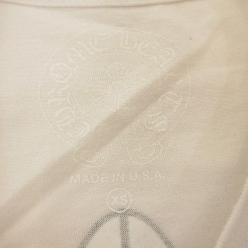 【姫路東店】 中古 CHROME HEARTS | クロムハーツ 半袖Ｔシャツ ブルー3セメタリークロス 国内正規品 ホワイト サイズ：XS 【108】
