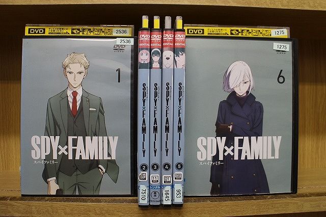 DVD SPY×FAMILY スパイファミリー 全6巻 ※ケース無し発送 レンタル落ち ZEE563