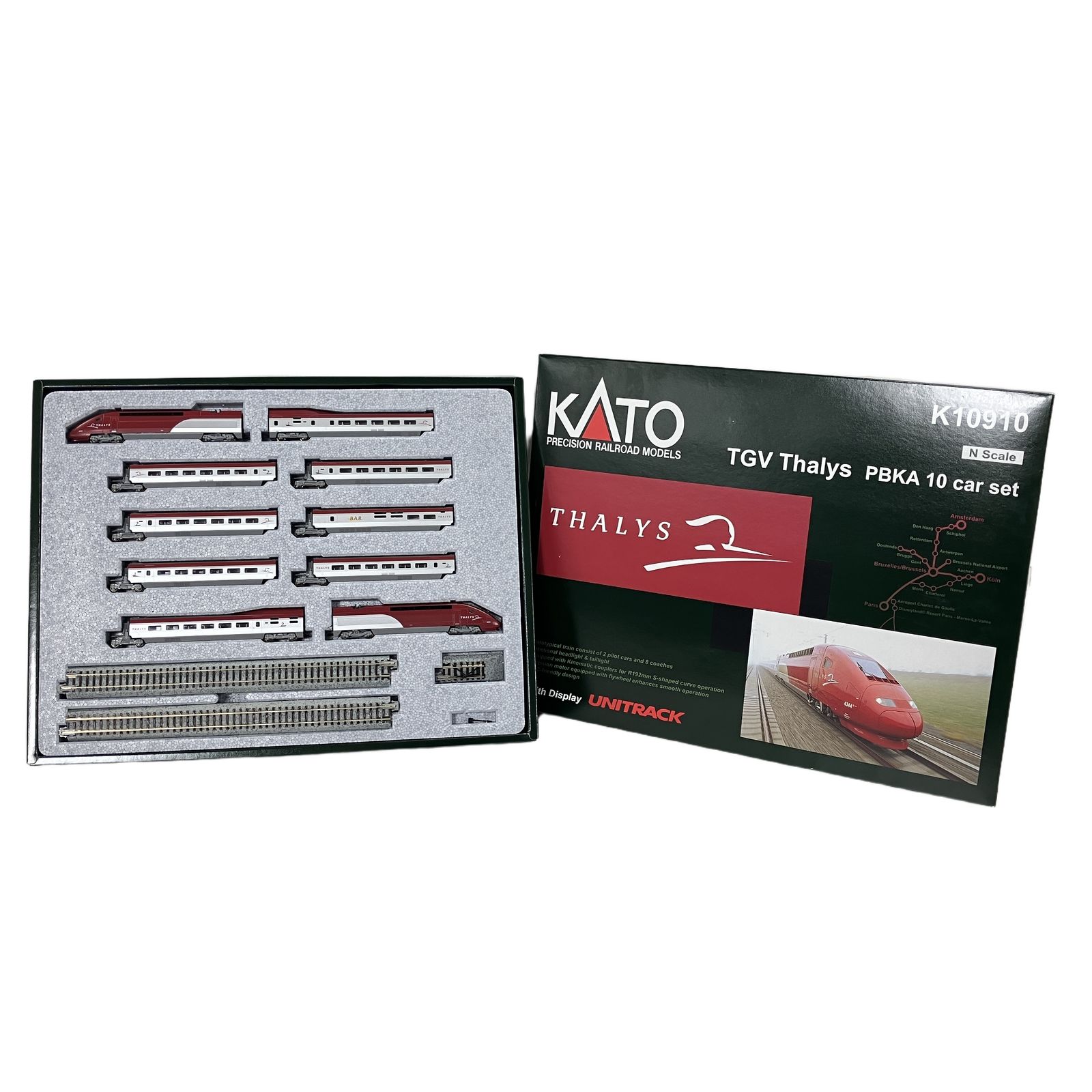 KATO K10910 TGV Thalys PBKA 10Car Set タリス 10両セット 外国車両 鉄道模型 Nゲージ 中古 W11303887