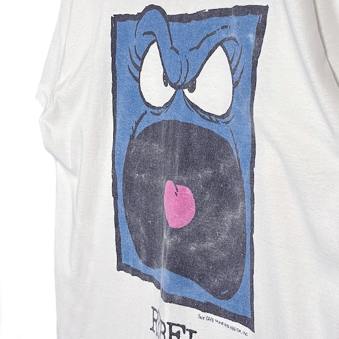 90s FACE OFFS REBEL USA製 ヴィンテージ Tシャツ ホワイト シングルステッチ フルーツオブザルーム サイズXL BZ0610