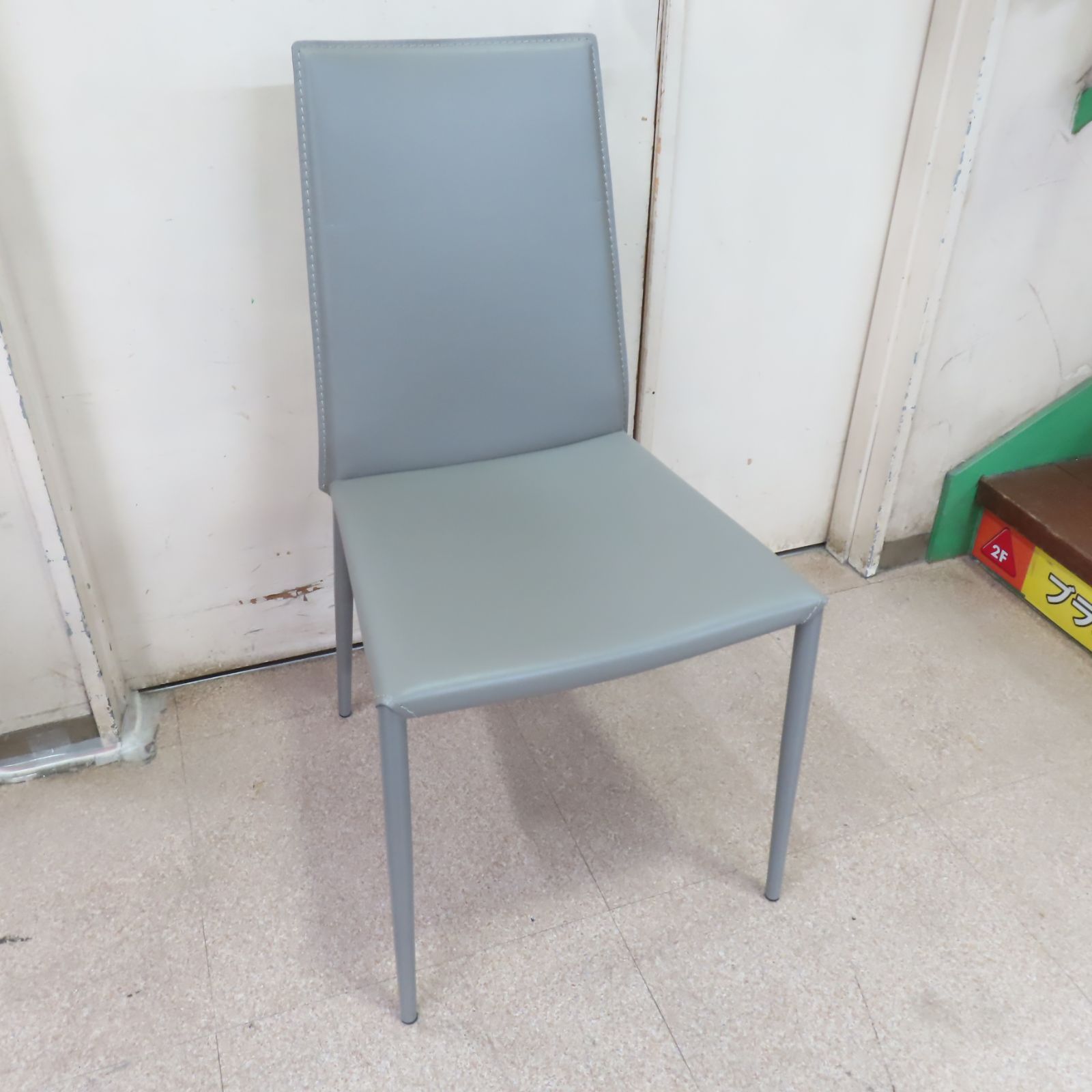 ② カリガリス コヌビア ボヘム ダイニングチェア Calligaris connubia BOHEME グレー 再生レザー