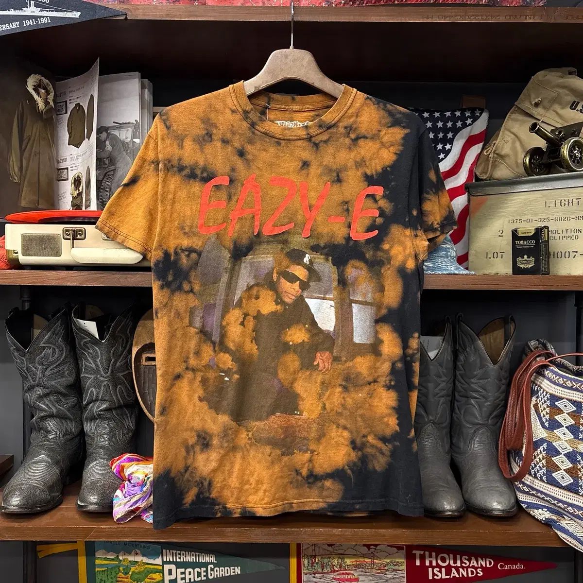 N W A ルスリース レコード OFFICIAL MD Easy-E タイダイ Tシャツ N1522