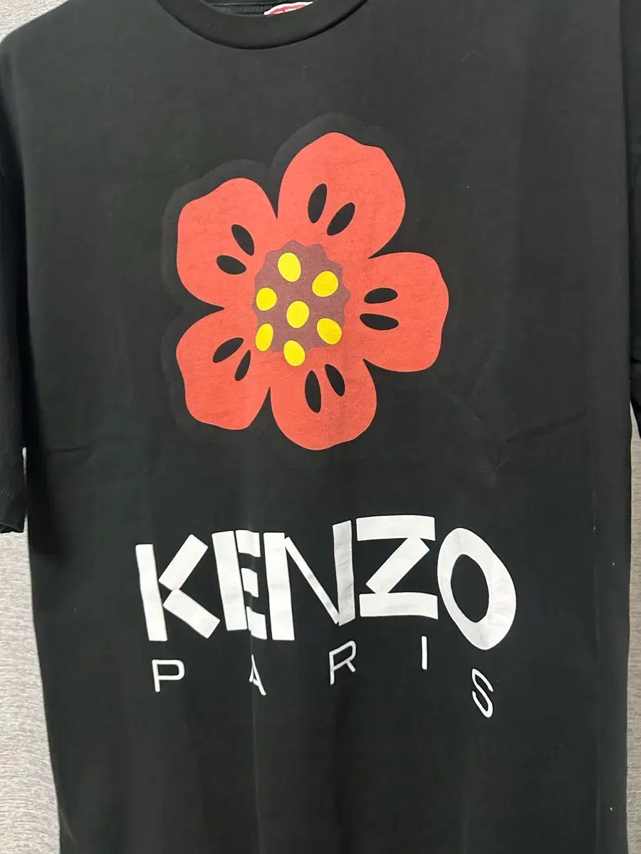 KENZO ボケ フラワー 半袖 ブラック (XXL)