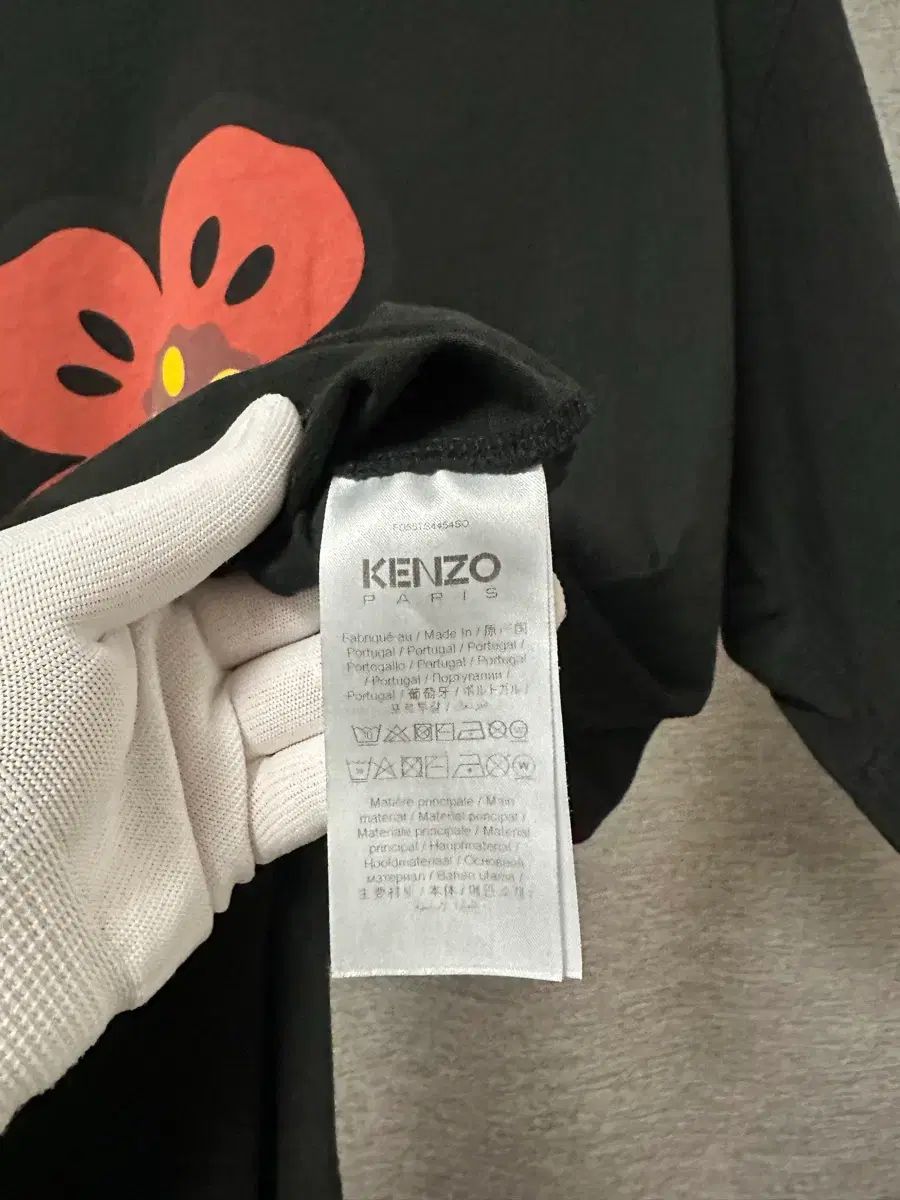 KENZO ボケ フラワー 半袖 ブラック (XXL)