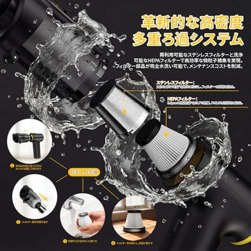 ハンディクリーナー コードレス Zynet V5 車用掃除機 60分間超長時間稼働 40000Pa強力吸引 【吹き飛ぶ/吸い込む/空気入れ】7種類ノズル 7-in-1多機能 大容量バッテリー Type-C急速充電 ハンディ掃除機 LEDライト 39ea0d89 ハンディクリーナー コードレス Zynet V5 車用掃除機 60分間超長時間稼働 40000Pa強力吸引 【吹き飛ぶ/吸い込む/空気入れ】7種類ノズル 7-in-1多機能 大容量バッテリー Type-C急速充電 ハンディ掃除機 LEDライト 39ea0d89