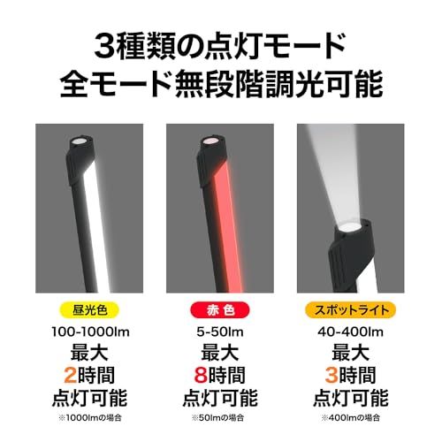 EXHEART 充電式LEDマルチライト (無段階調光 / 最大1000lm) 多機能ライト コードレス マグネット (搭載/USB充電式) 災害 防災 工事 作業灯 ワークライト (赤色/白色/スポットライト)★m a1e75e06 EXHEART 充電式LEDマルチライト (無段階調光 / 最大1000lm) 多機能ライト コードレス マグネット (搭載/USB充電式) 災害 防災 工事 作業灯 ワークライト (赤色/白色/スポットライト)★m a1e75e06