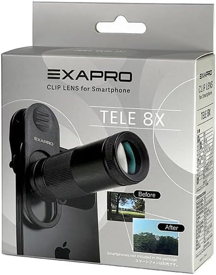 EXAPRO スマホ用交換レンズ クリップレンズ 望遠8倍 テレ8x 単焦点 単眼鏡兼用モデル クリップ式 EXP-CL820T ケンコー Kenko 888247★m 8586bd31