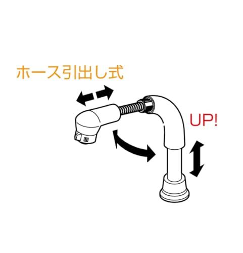 SANEI(サンエイ) 洗面用 シングルスプレー混合栓 洗髪用 エコ 節約 引き出しホース1m 吐水切替 高さUP ホワイト 日本製 K37610EJV-13★m 0afb5419 SANEI(サンエイ) 洗面用 シングルスプレー混合栓 洗髪用 エコ 節約 引き出しホース1m 吐水切替 高さUP ホワイト 日本製 K37610EJV-13★m 0afb5419