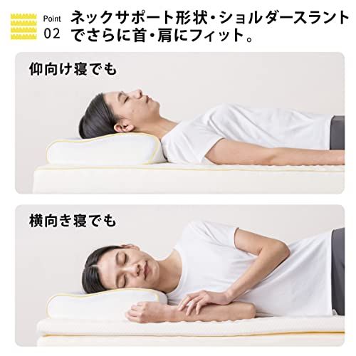 nishikawa【西川】 枕 首のこりやすい方向け ヘルシーピロー 睡眠ラボ ドッツ 首筋にフィットする ネックサポート構造 点で支える 洗える側地 60X35X10cm ホワイト EH92909452★m nishikawa【西川】 枕 首のこりやすい方向け ヘルシーピロー 睡眠ラボ ドッツ 首筋にフィットする ネックサポート構造 点で支える 洗える側地 60X35X10cm ホワイト EH92909452★m