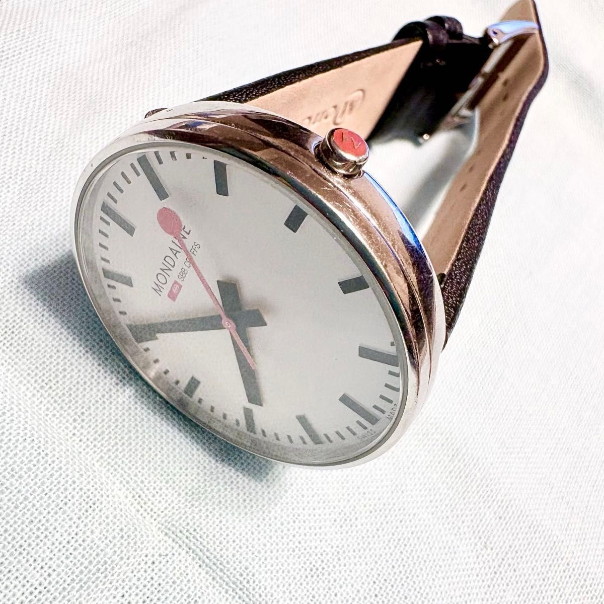 美品★Mondaine モンディーン SBB スイス国鉄 腕時計 ユニセックス★ 美品★Mondaine モンディーン SBB スイス国鉄 腕時計 ユニセックス★