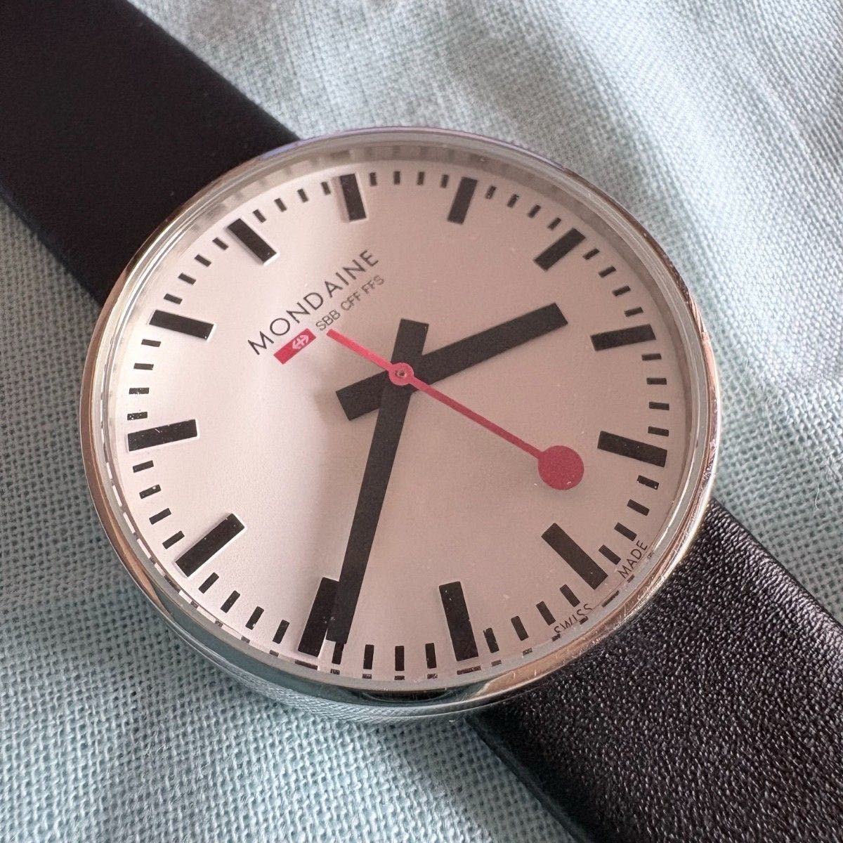 美品★Mondaine モンディーン SBB スイス国鉄 腕時計 ユニセックス★ 美品★Mondaine モンディーン SBB スイス国鉄 腕時計 ユニセックス★