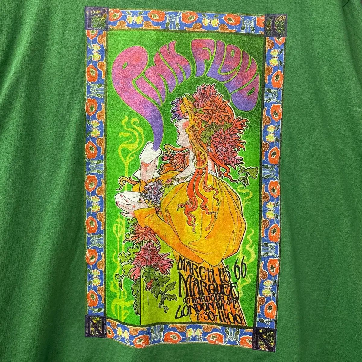 ピンクフロイド OFFICIALマーチャン 66' マキクラブ ポスター グラフィック Tシャツ N1523