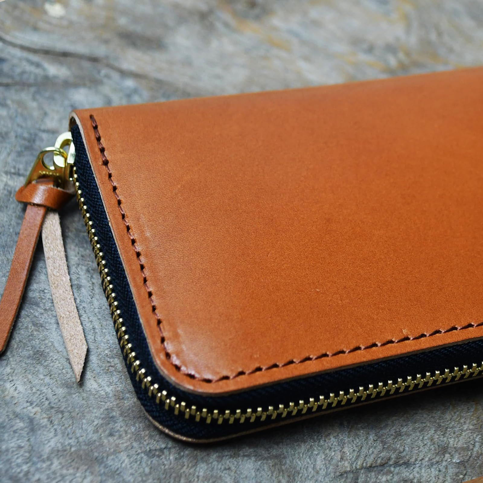 コデル atelierCODEL 長財布 ラウンドファスナー 栃木レザー メンズ 財布 本革 日本製 (ブラウン) [ブラウン]