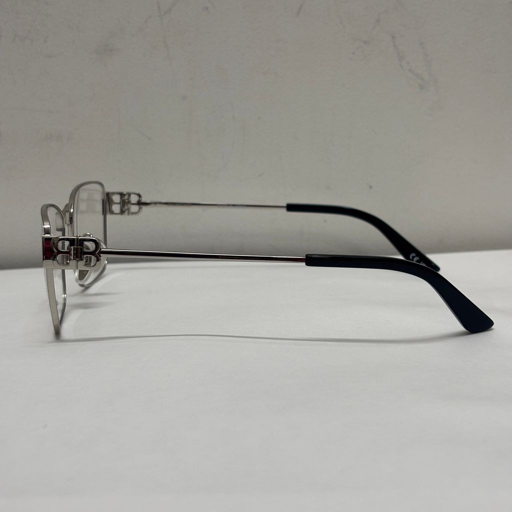 BALENCIAGA バレンシアガ 25AW LOGO SQUARE GLASSES メガネ BB0375OA シルバー size:58 16【中目黒B06】 BALENCIAGA バレンシアガ 25AW LOGO SQUARE GLASSES メガネ BB0375OA シルバー size:58 16【中目黒B06】