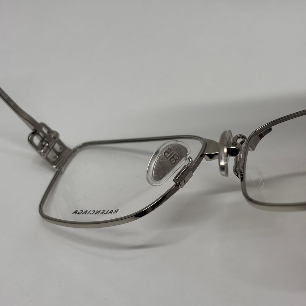 BALENCIAGA バレンシアガ 25AW LOGO SQUARE GLASSES メガネ BB0375OA シルバー size:58 16【中目黒B06】 BALENCIAGA バレンシアガ 25AW LOGO SQUARE GLASSES メガネ BB0375OA シルバー size:58 16【中目黒B06】