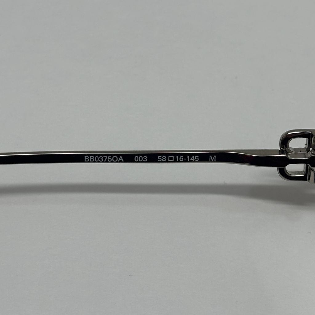 BALENCIAGA バレンシアガ 25AW LOGO SQUARE GLASSES メガネ BB0375OA シルバー size:58 16【中目黒B06】 BALENCIAGA バレンシアガ 25AW LOGO SQUARE GLASSES メガネ BB0375OA シルバー size:58 16【中目黒B06】