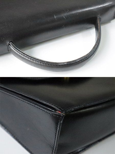 ☆オールド セリーヌ ◆ ゴールド金具 台形 ハンドバッグ 黒 レザー フォーマル ニノバッグ ヴィンテージ CELINE ◆GG51 ☆オールド セリーヌ ◆ ゴールド金具 台形 ハンドバッグ 黒 レザー フォーマル ニノバッグ ヴィンテージ CELINE ◆GG51