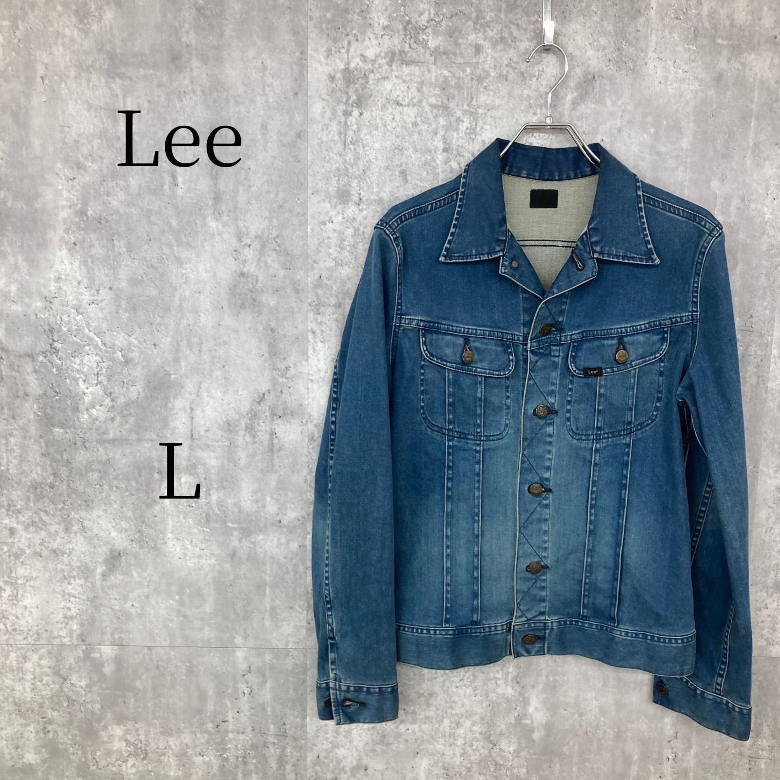 Lee デニムジャケット メンズ Lサイズ ブルー Gジャン ジージャン