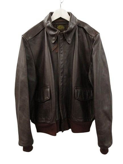 バンソン VANSON A-2 レザー フライトジャケット 46 USA製 6158 ダークブラウン