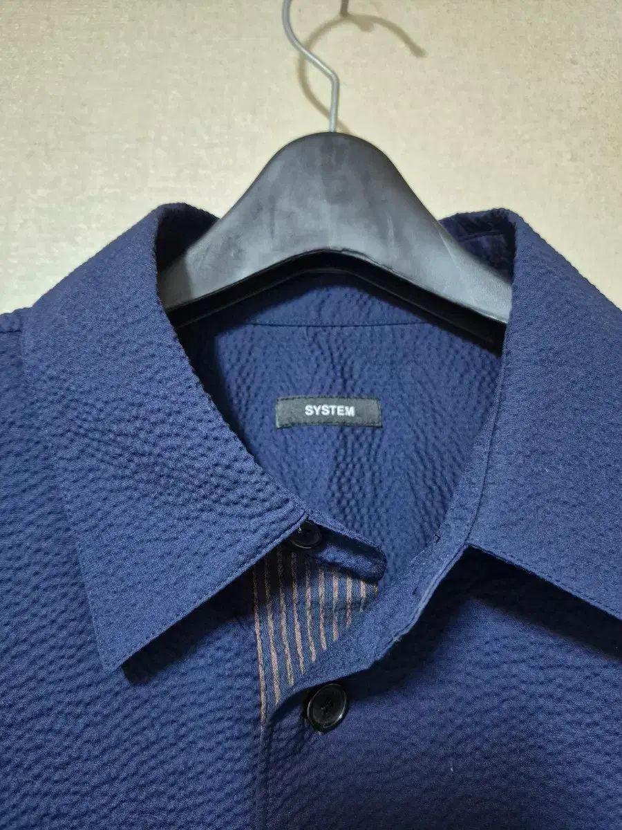 SYSTEM homme シアサッカー 半袖 シャツ SYSTEM homme シアサッカー 半袖 シャツ