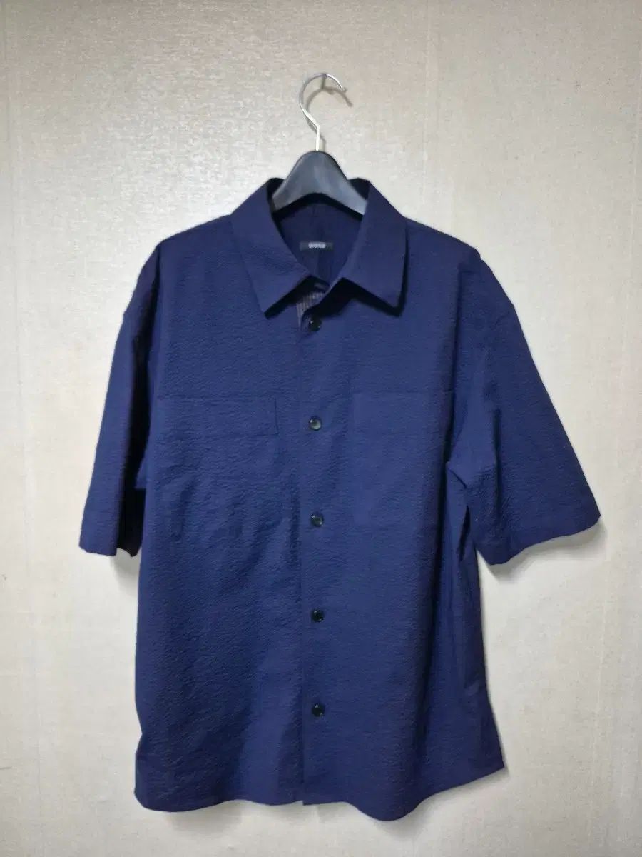 SYSTEM homme シアサッカー 半袖 シャツ
