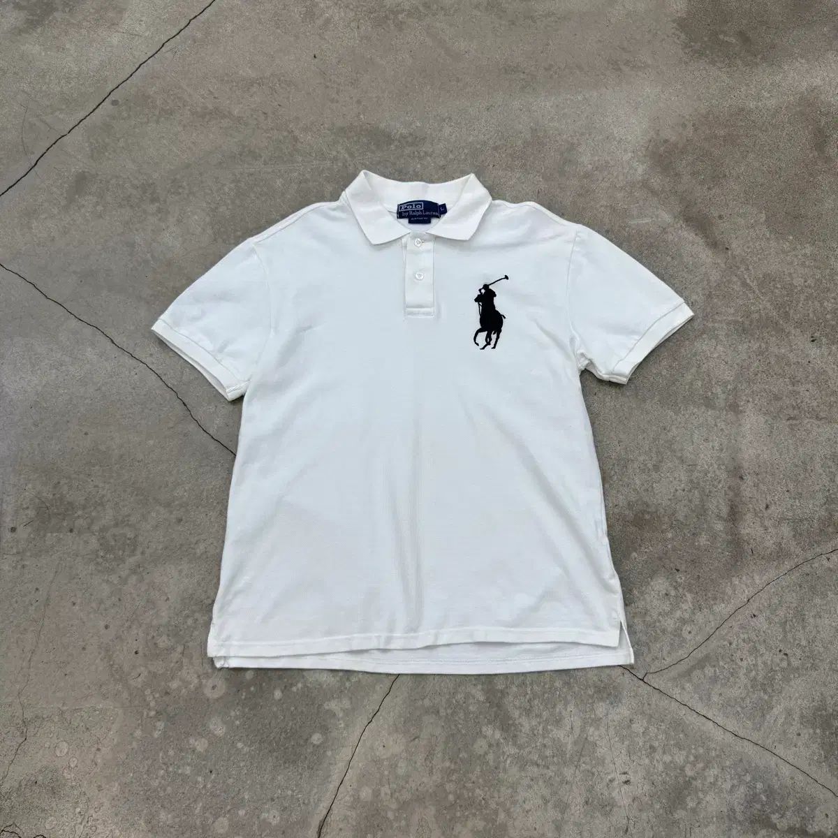 ユニセックス POLO RALPH LAUREN ポロラルフローレン BIG ポニー 白 半袖