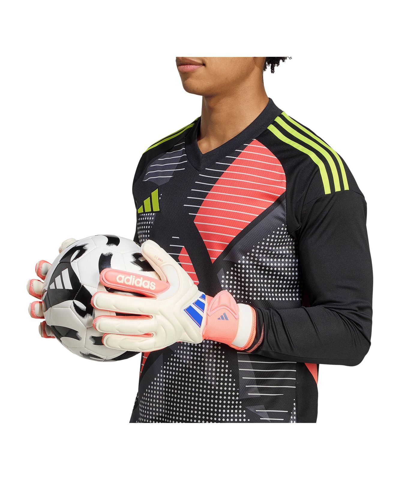 アディダス(adidas) サッカー ゴールキーパーグローブ コパPro JN5336(オフホワイト/ルシッドブルー/シグナルコーラル) KSZ19