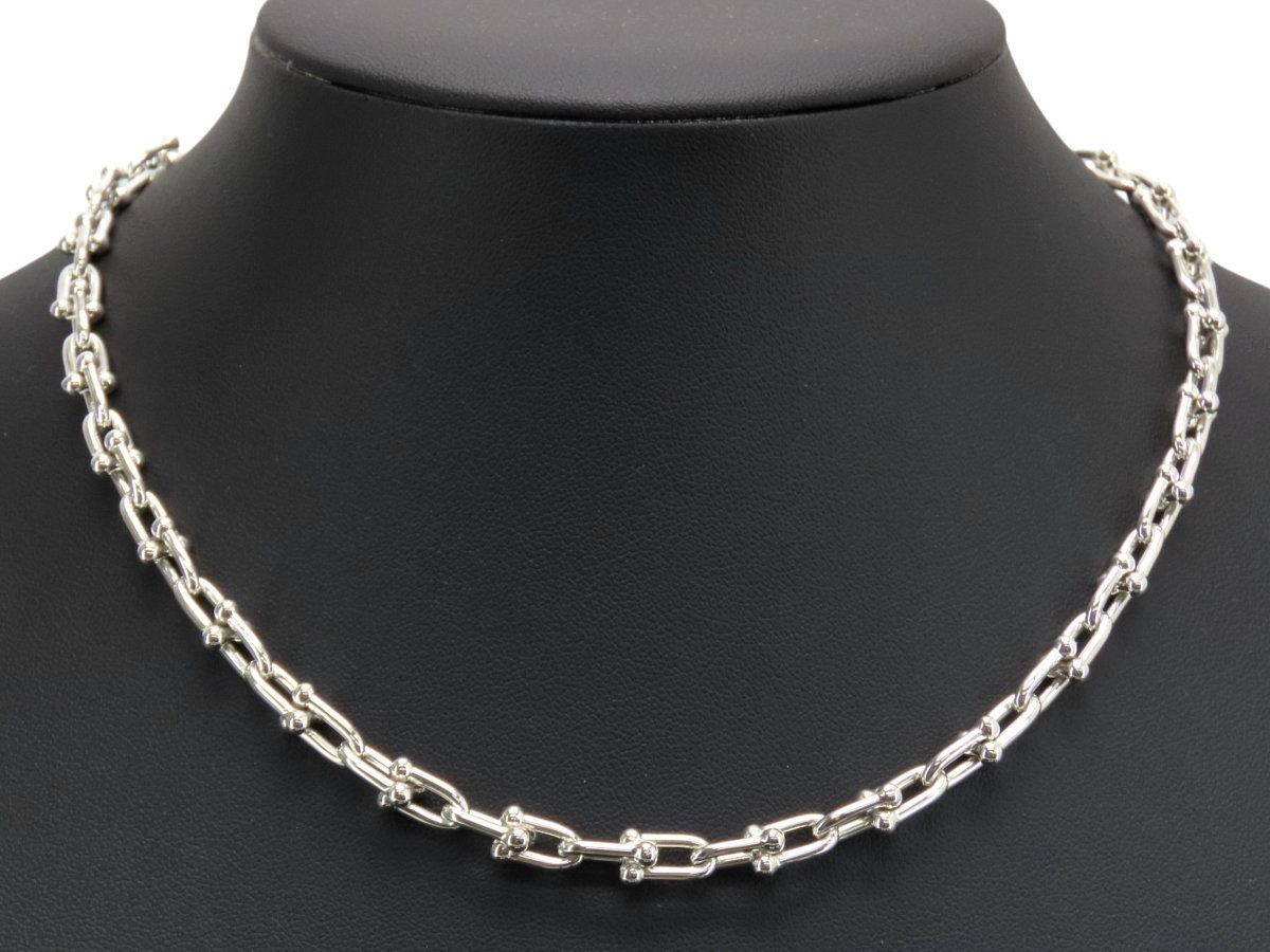 【新品仕上げ】ティファニー TIFFANY&Co ハードウェア スモール リンク ネックレス スターリングシルバー ペンダント チョーカー シルバー スターリングシルバー シルバー925 AG925 60153093