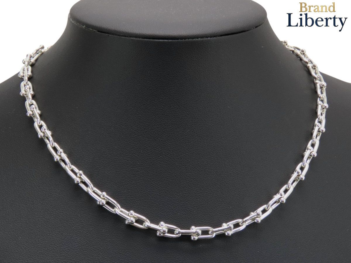 【新品仕上げ】ティファニー TIFFANY&Co ハードウェア スモール リンク ネックレス スターリングシルバー ペンダント チョーカー シルバー スターリングシルバー シルバー925 AG925 60153093