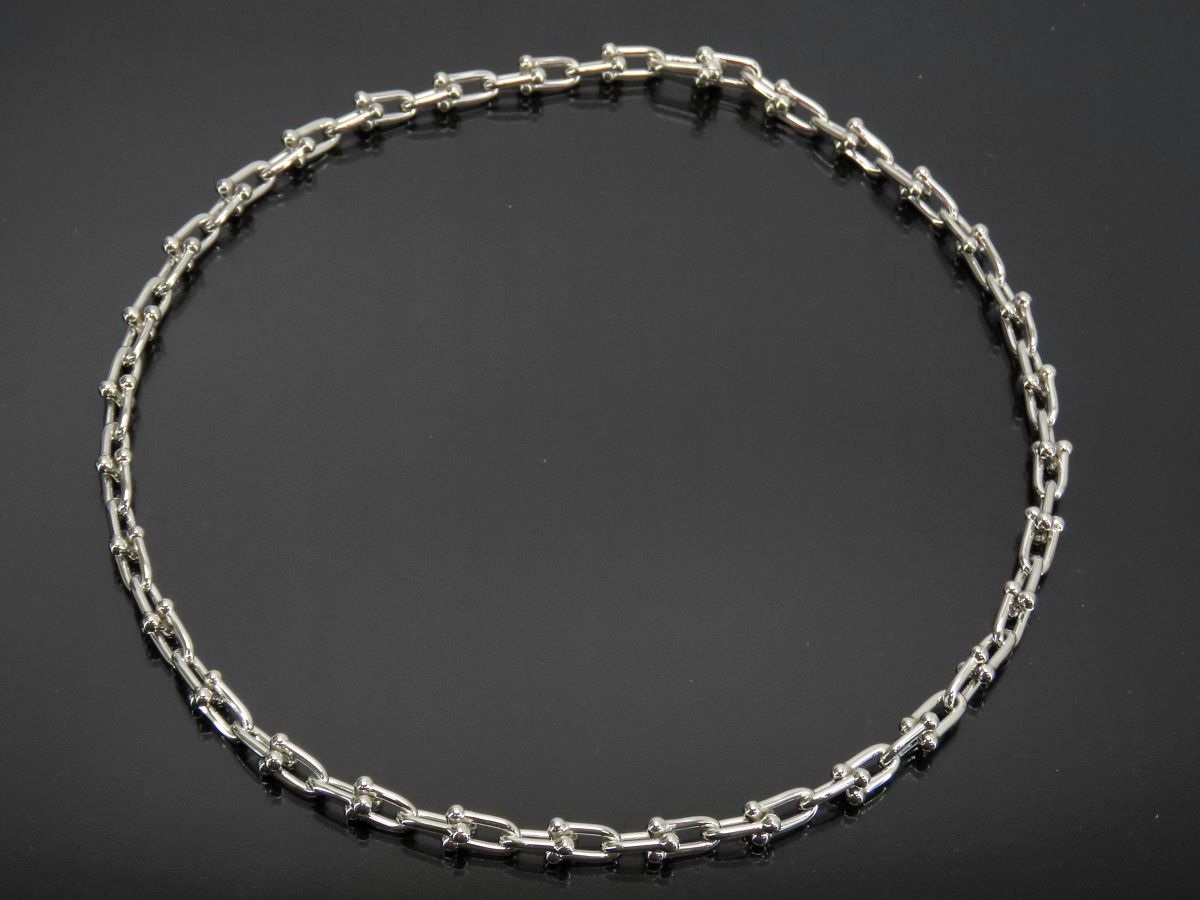 【新品仕上げ】ティファニー TIFFANY&Co ハードウェア スモール リンク ネックレス スターリングシルバー ペンダント チョーカー シルバー スターリングシルバー シルバー925 AG925 60153093