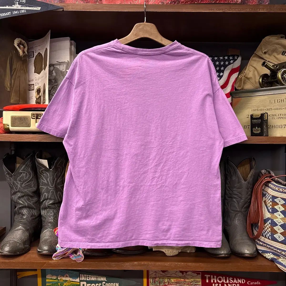 ピンクフロイド オフィシャル リープリンティング 67' U S TOUR サンダーイーグルス プリンティング Tシャツ