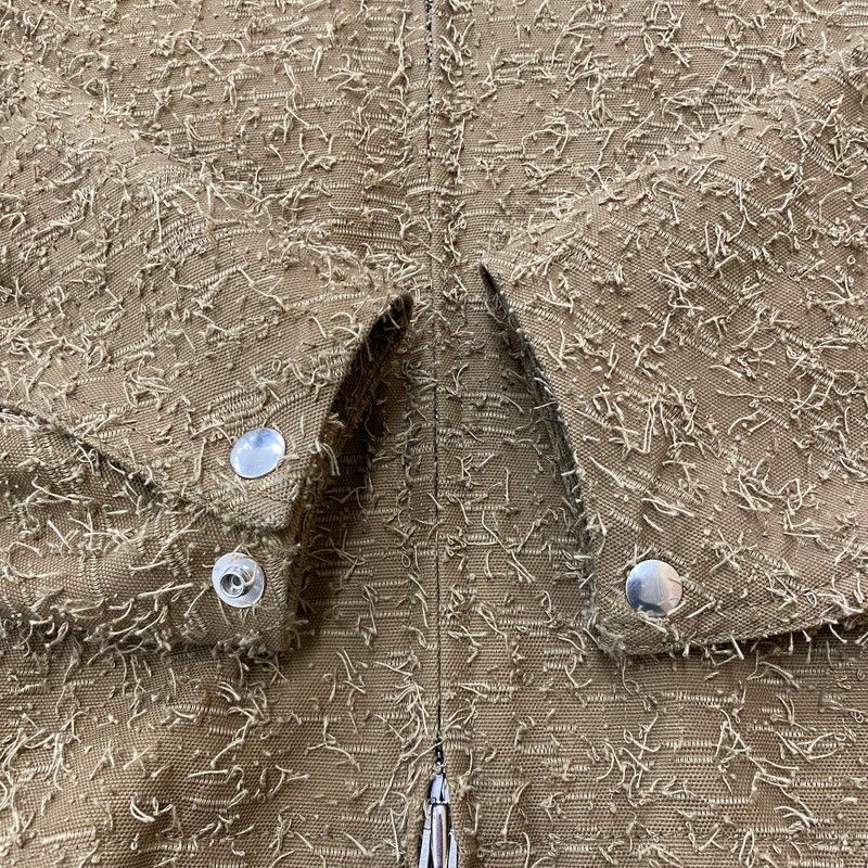 参考上代77000円 FILTH FLYING HAIR WORKER JACKET  フライングヘアワーカージャケット ブルゾン  フィルス Fl252Bl03 ベージュ 1 （14140M） 中古品】 FILTH フィルス 25FW FLYING HAIR WORKER JACKET Fl252Bl03
