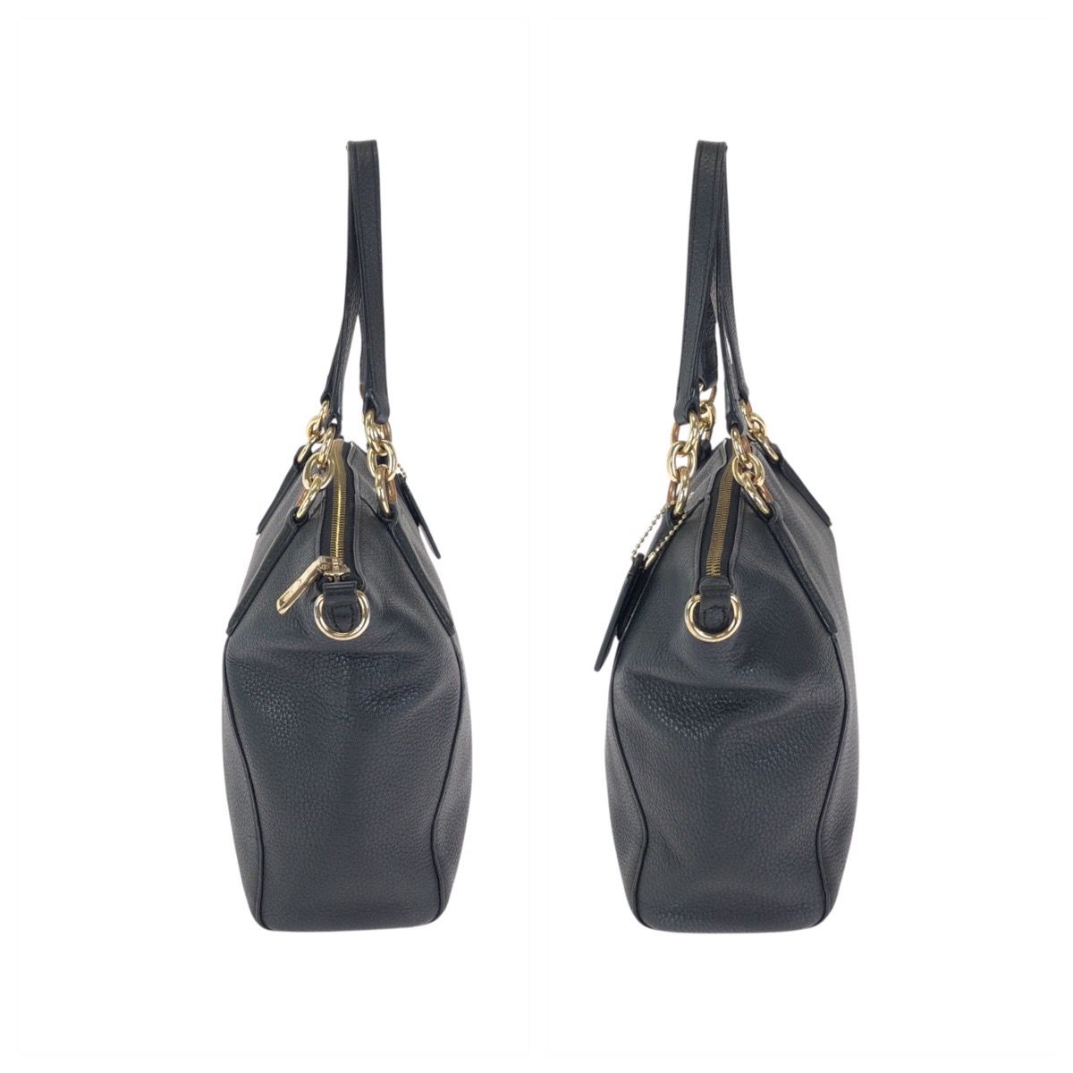 COACH コーチ スモールケルシー ブラック 黒 ゴールド金具 レザー F28993 トートバッグ ハンドバッグ レディース 602665【中古】